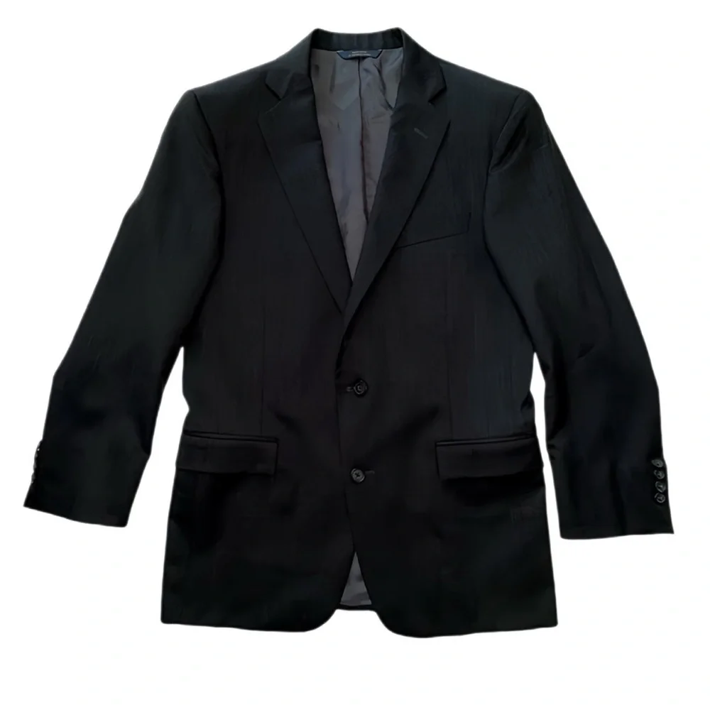 Brooks Brothers 1818 Regent Blazer 38R Charcoal Gray Wool Two-Button Jacket